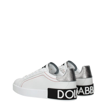 White Leather Low Tops