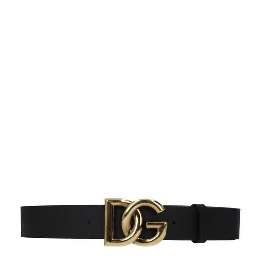 Black Leather Regular Belts