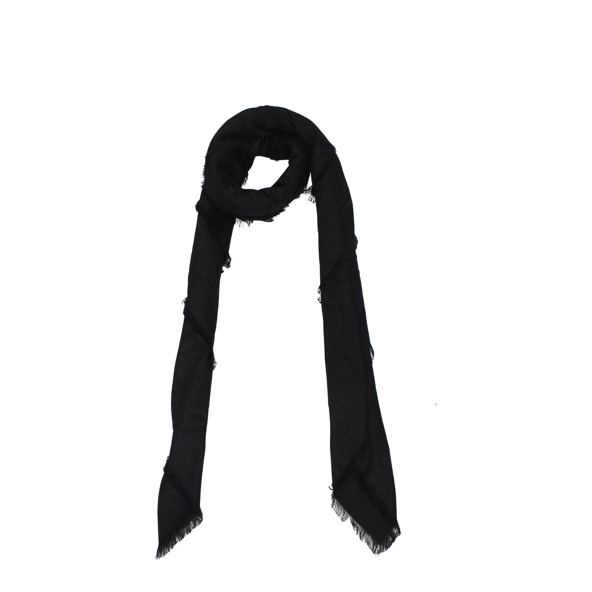 Black Viscose Foulards