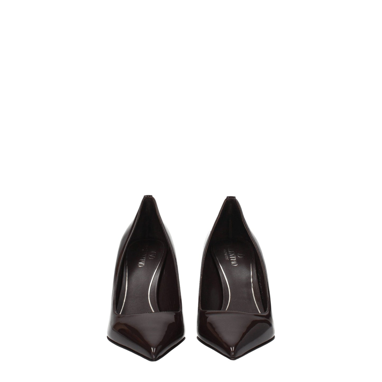 Brown Leather High Heel Pumps
