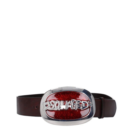 Brown Leather Regular Belts