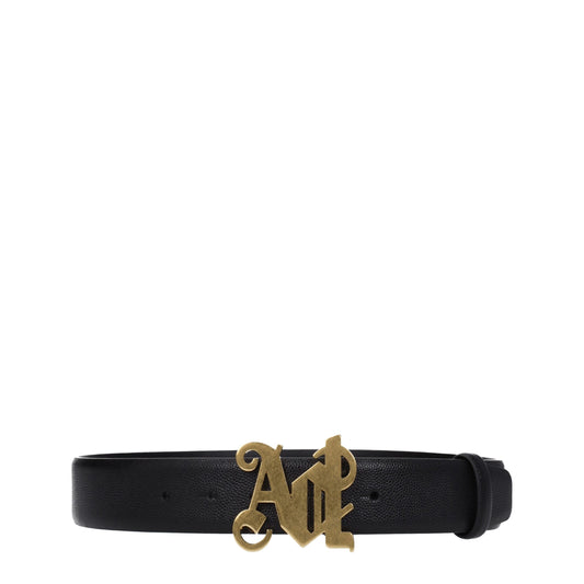 Black Leather Regular Belts