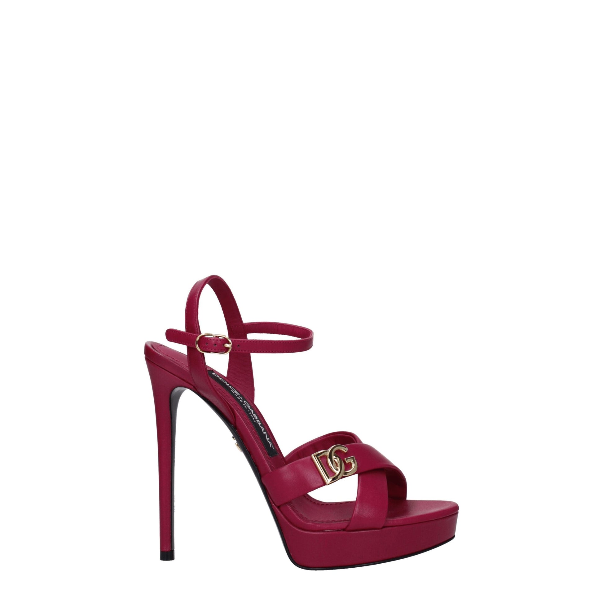 Pink Leather Platforms