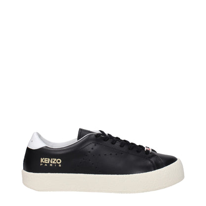 Black Leather Low Tops