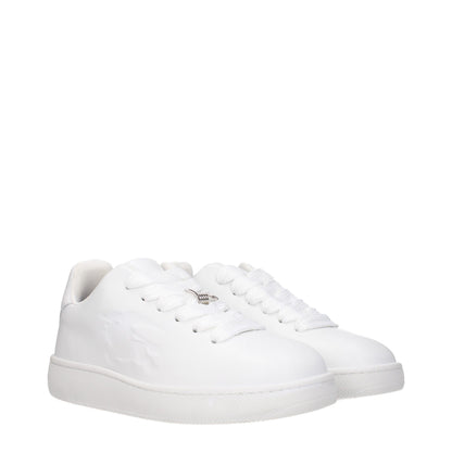 White Leather Low Tops