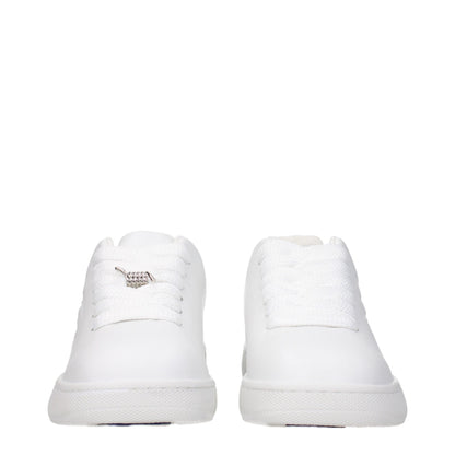 White Leather Low Tops