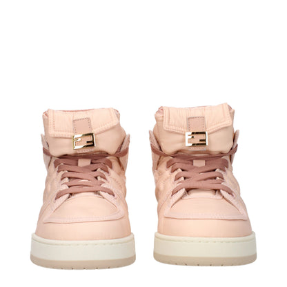 Pink Nylon High Tops