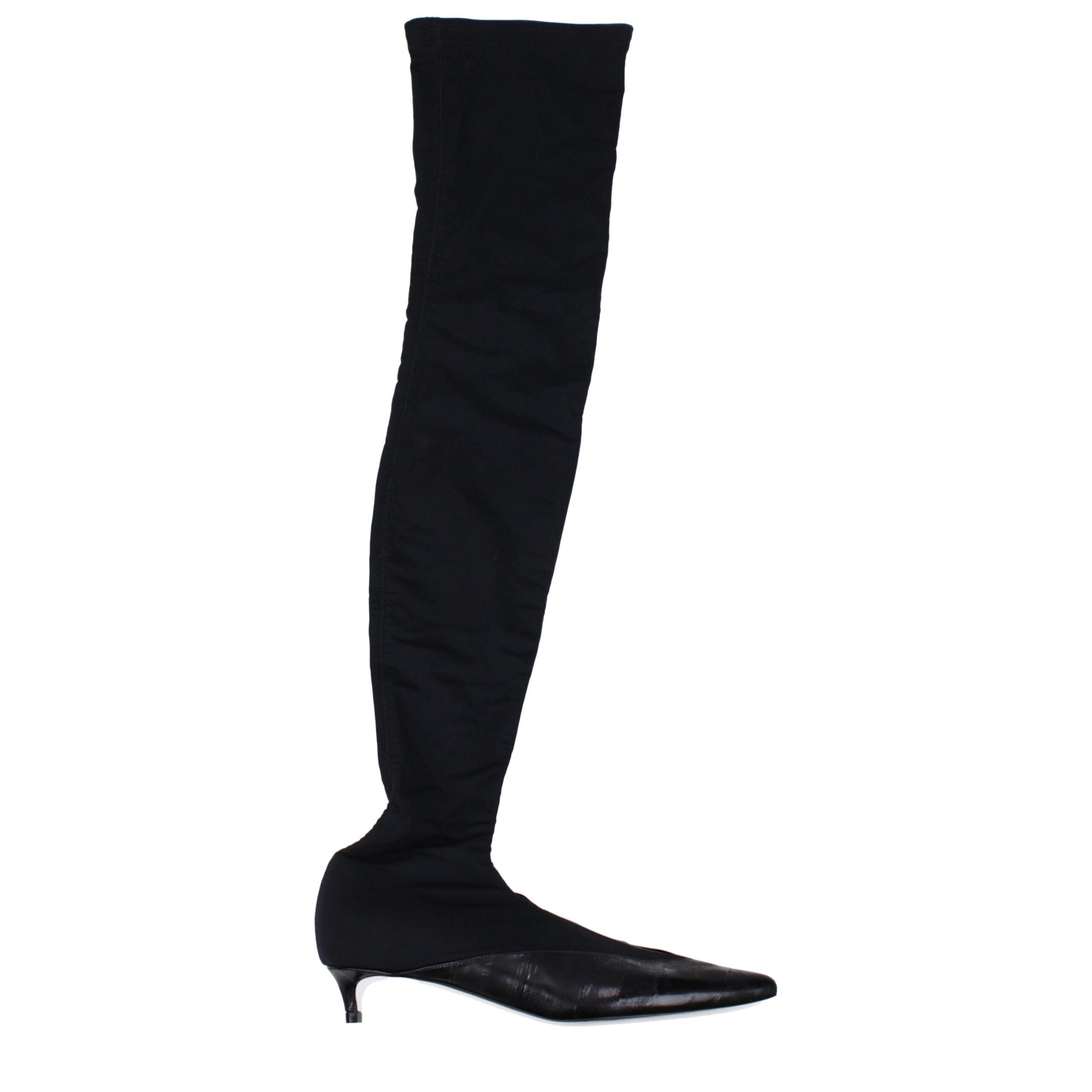 Black Fabric Over The Knee