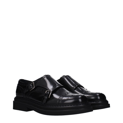 Black Leather Oxfords And Derbies