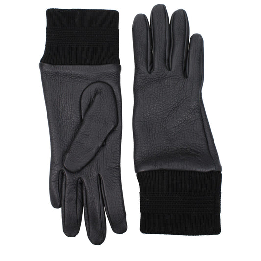 Black Leather Gloves