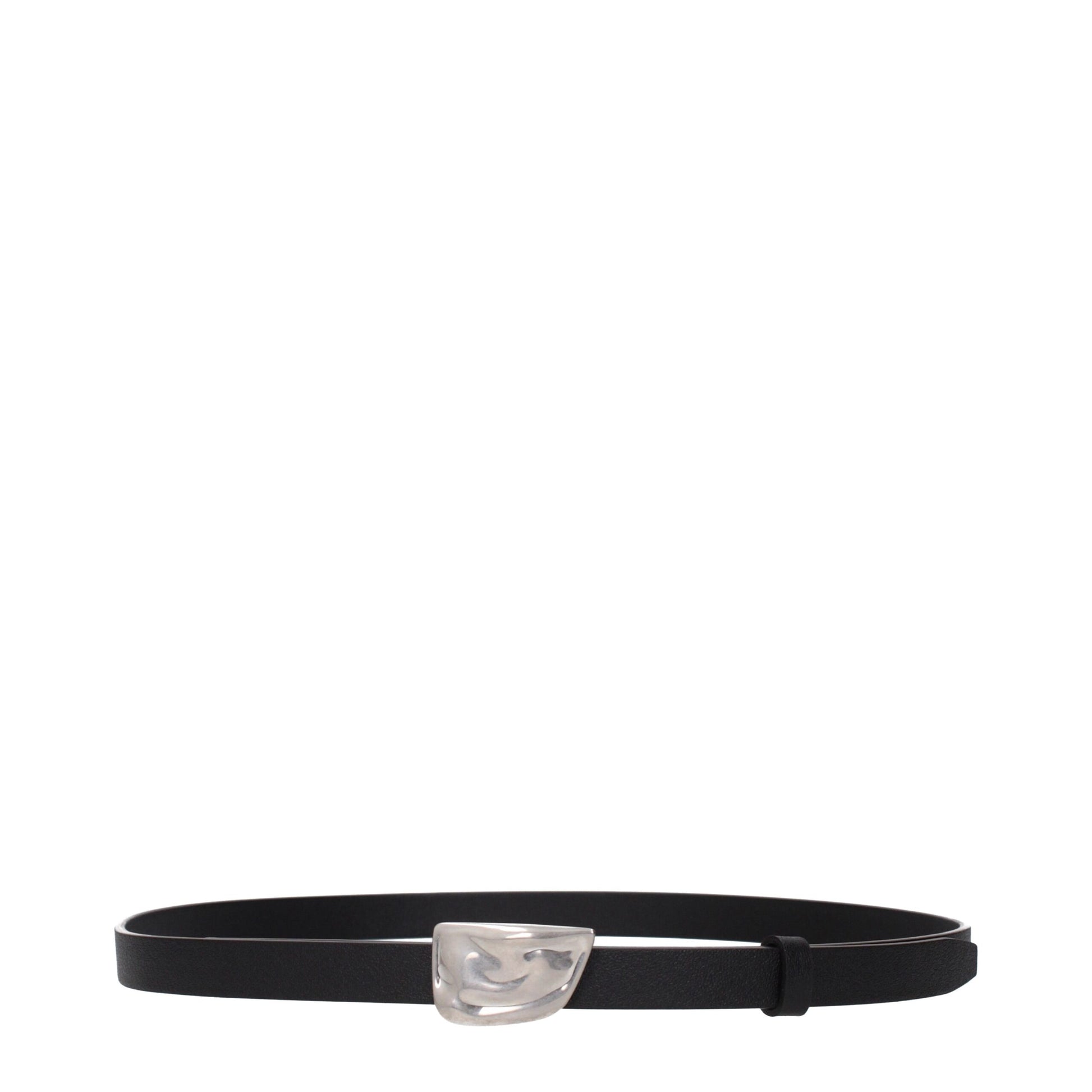 Black Leather Regular Belts