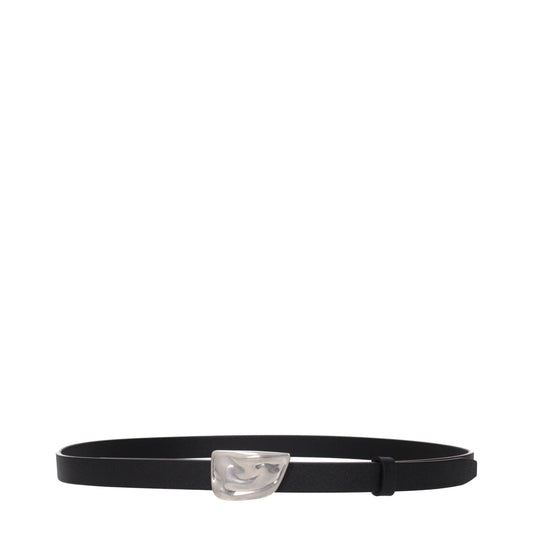 Black Leather Regular Belts
