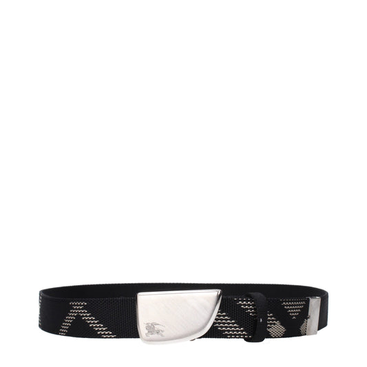Black Fabric Regular Belts