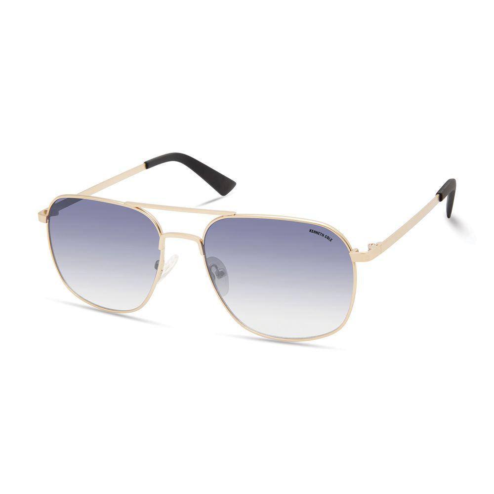 Gafas de sol de metal dorado