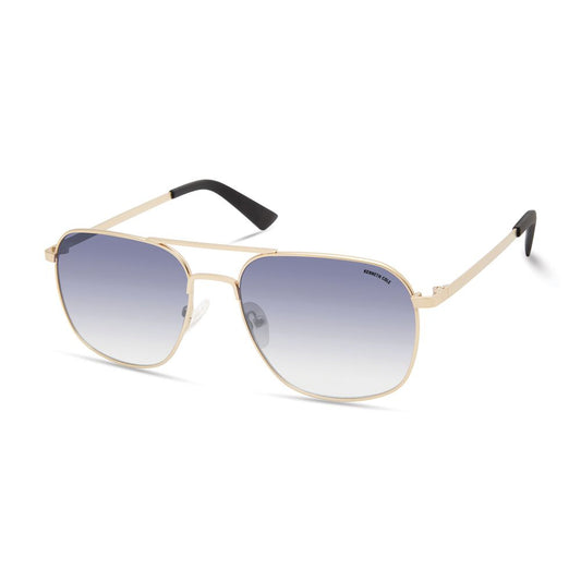 Gafas de sol de metal dorado