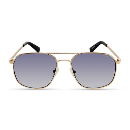 Gafas de sol de metal dorado
