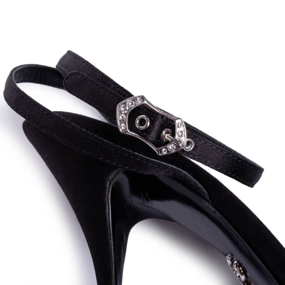 Black Goatskin Sandal