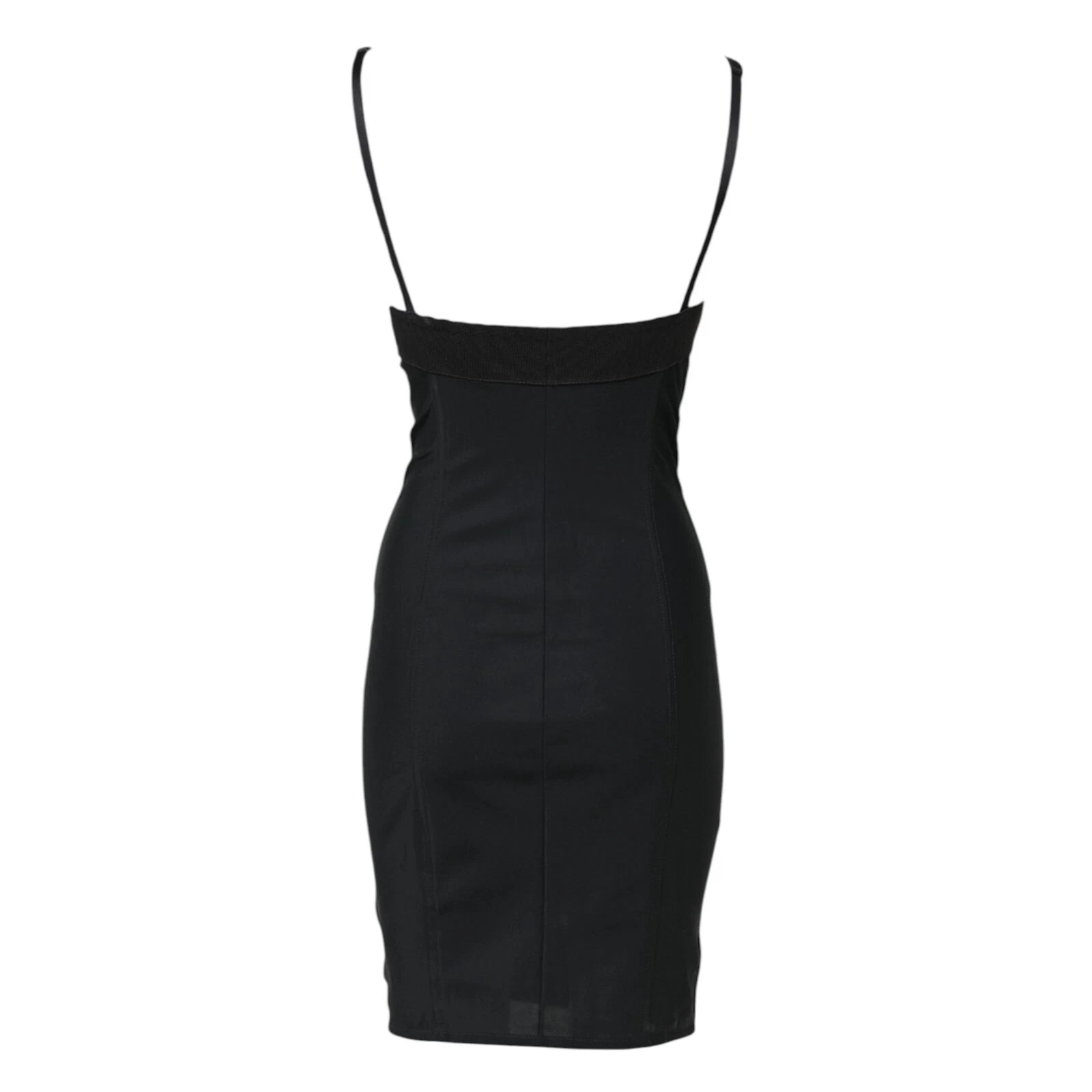 Black Spaghetti Strap Bodycon Sheath Dress