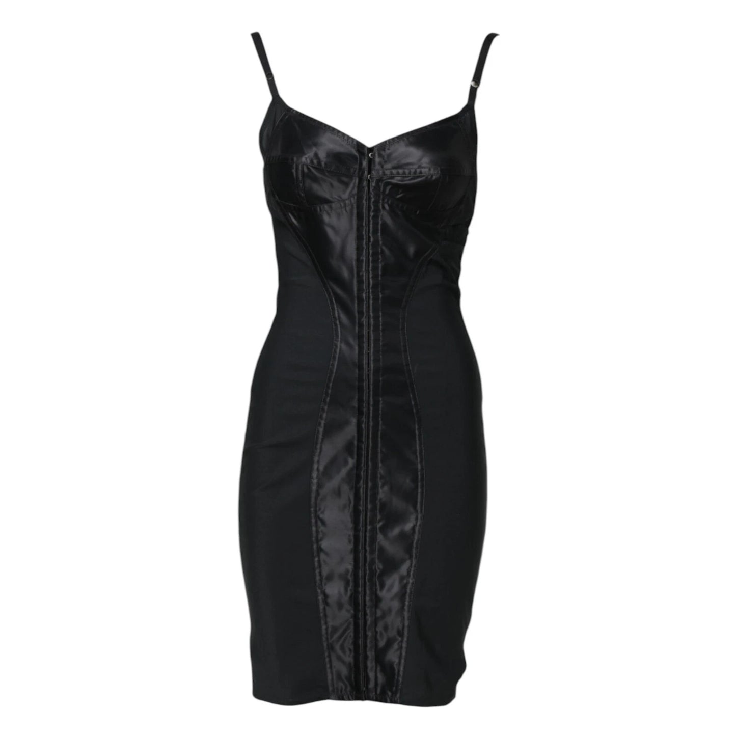 Black Spaghetti Strap Bodycon Sheath Dress