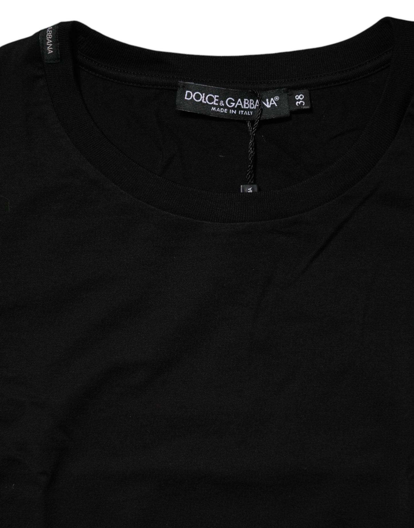 Black Short Sleeves Crew Neck Top T-shirt