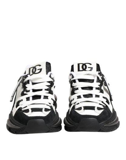 White Black Logo Airmaster Sneakers Shoes