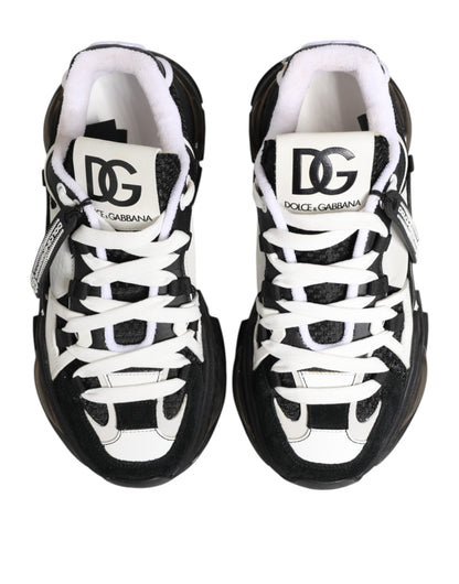 White Black Logo Airmaster Sneakers Shoes