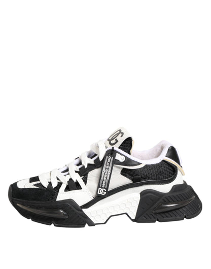 White Black Logo Airmaster Sneakers Shoes