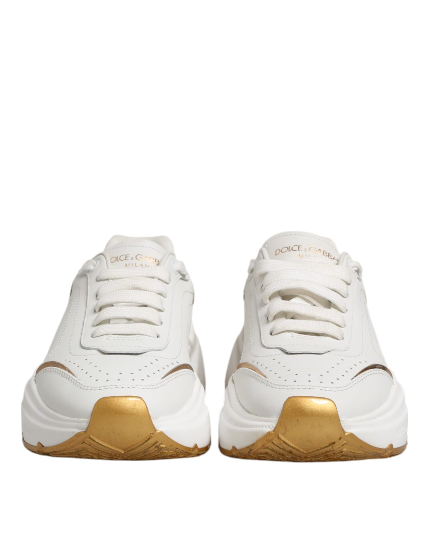 Blanco Oro DAYMASTER Cuero Zapatillas Zapatos