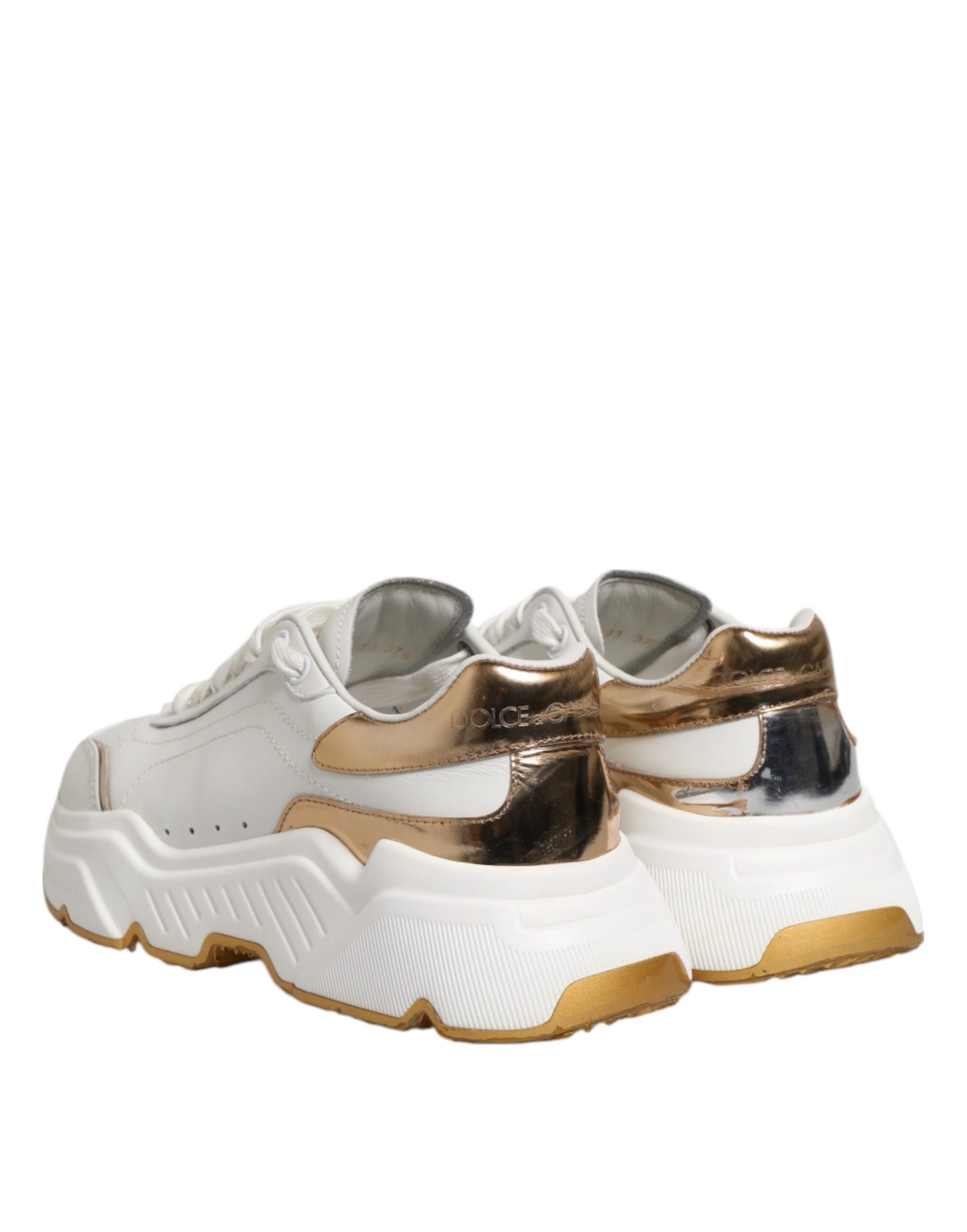 Blanco Oro DAYMASTER Cuero Zapatillas Zapatos