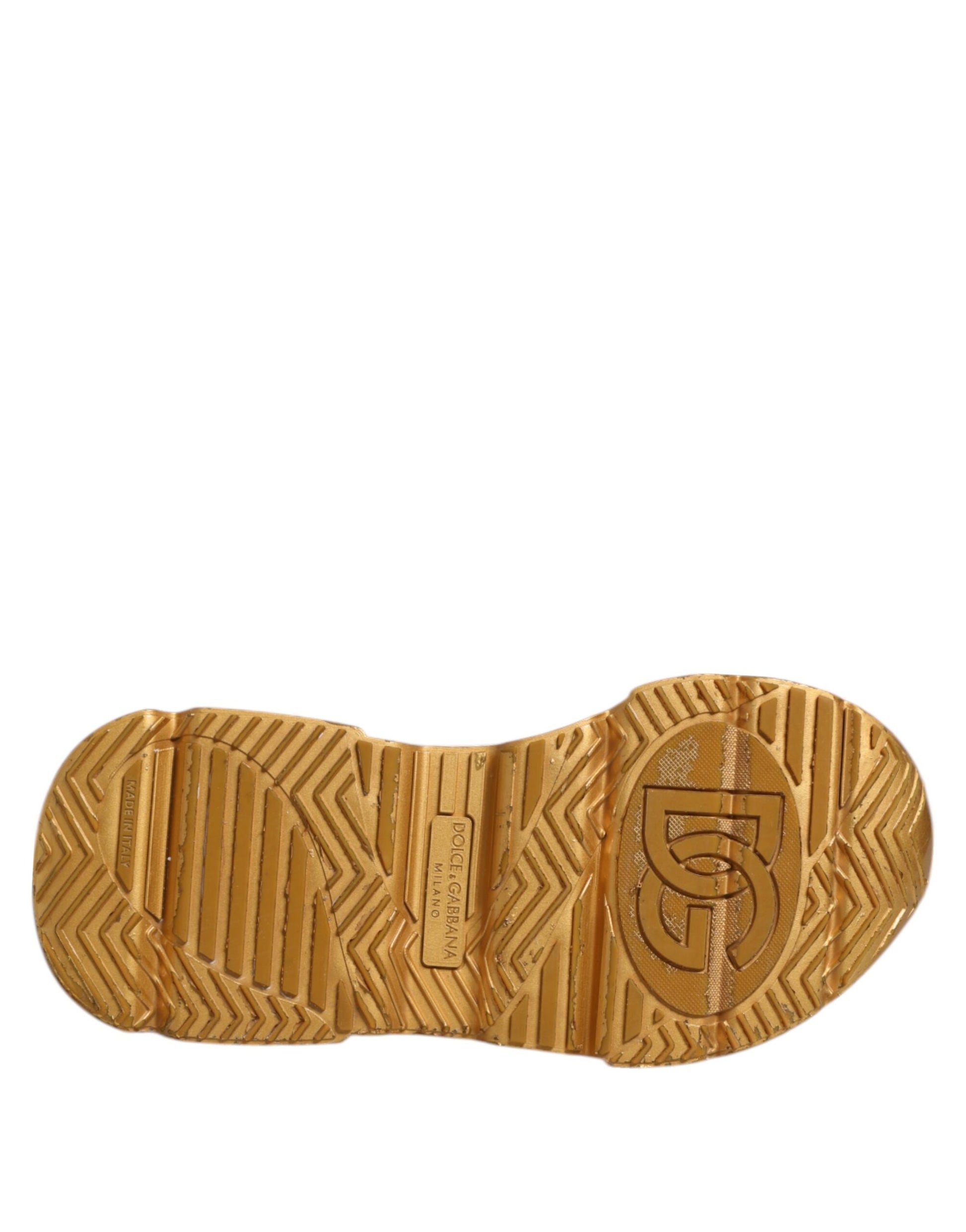 Blanco Oro DAYMASTER Cuero Zapatillas Zapatos