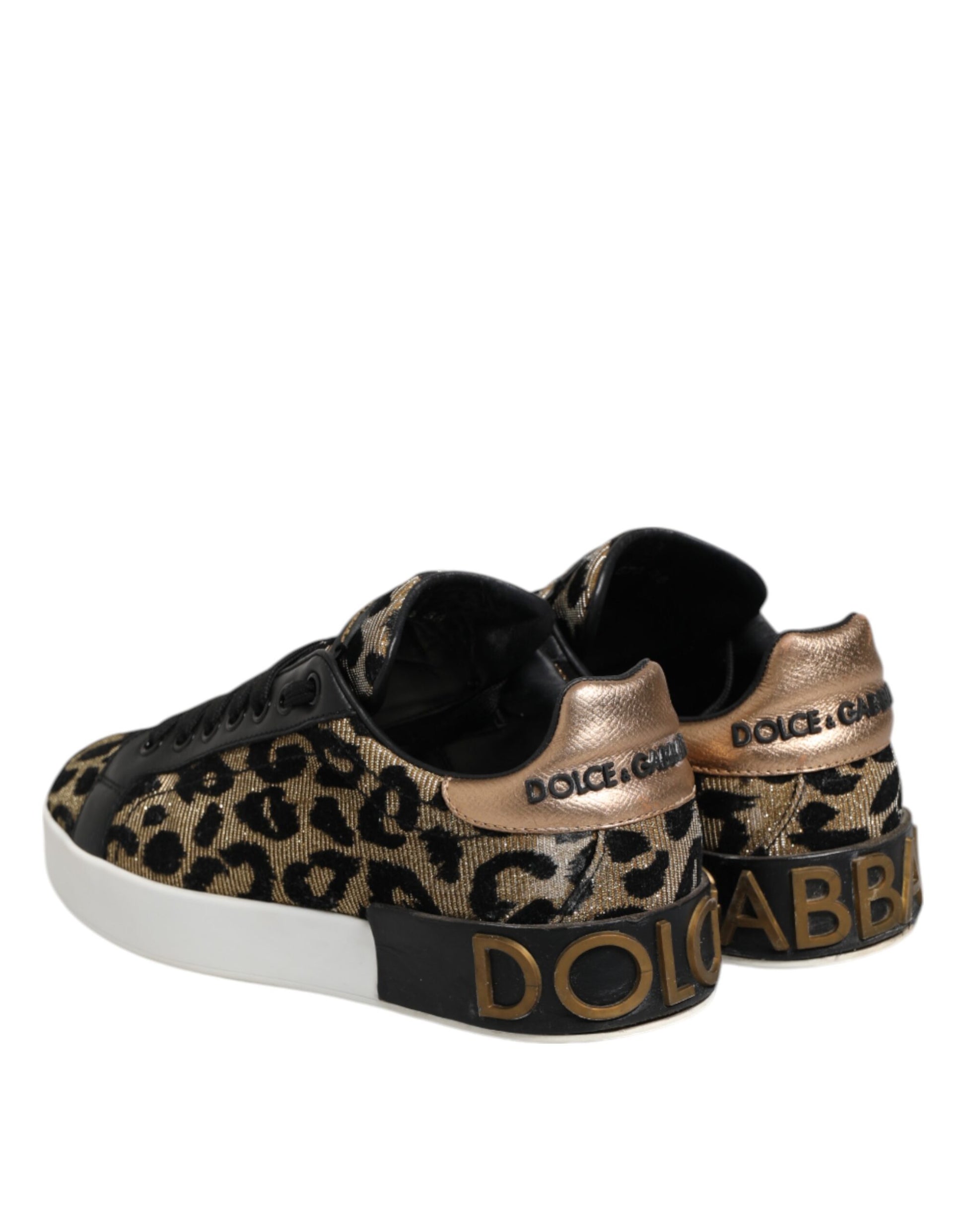 Brown Leopard Portofino Low Top Sneakers  Shoes