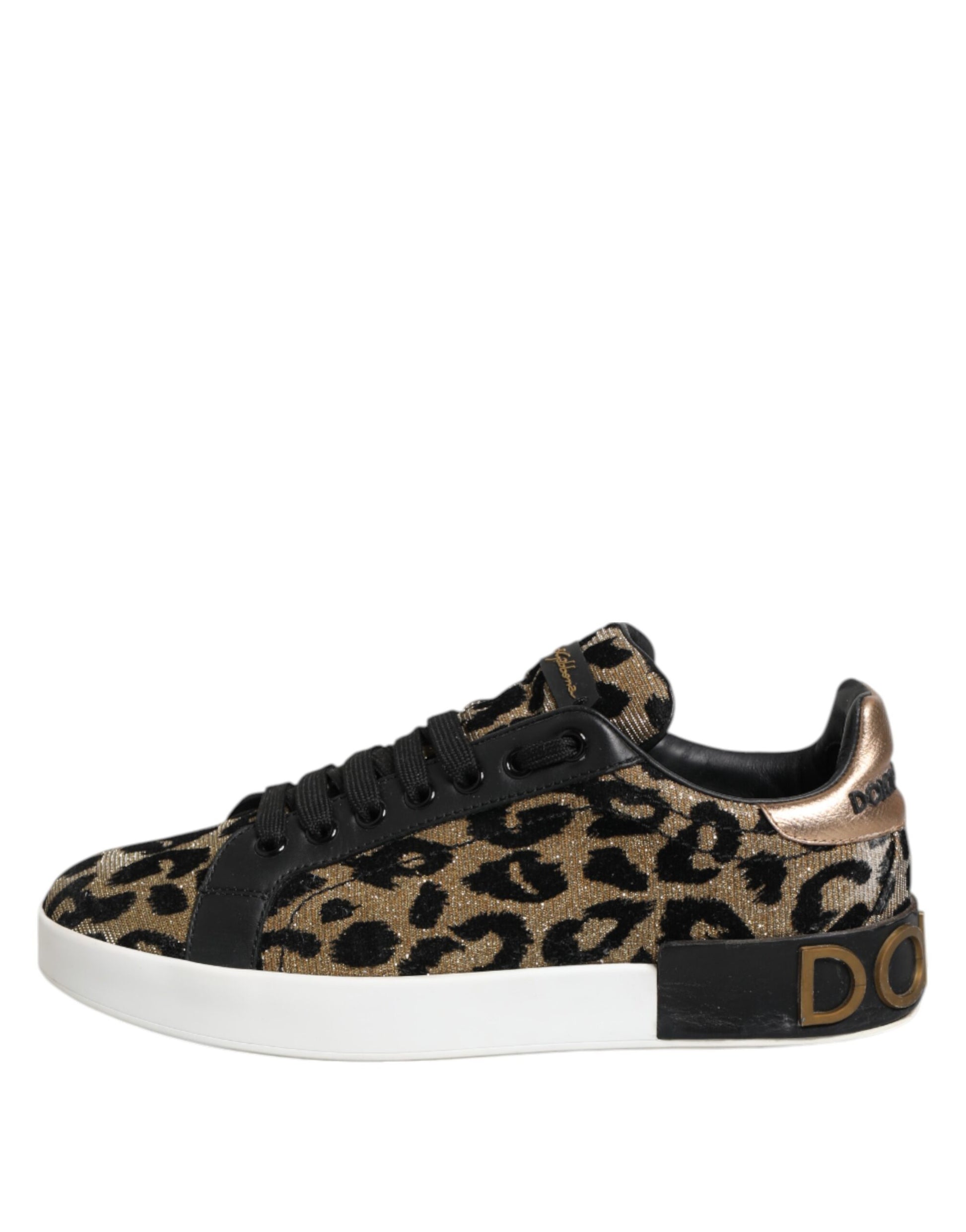 Brown Leopard Portofino Low Top Sneakers  Shoes