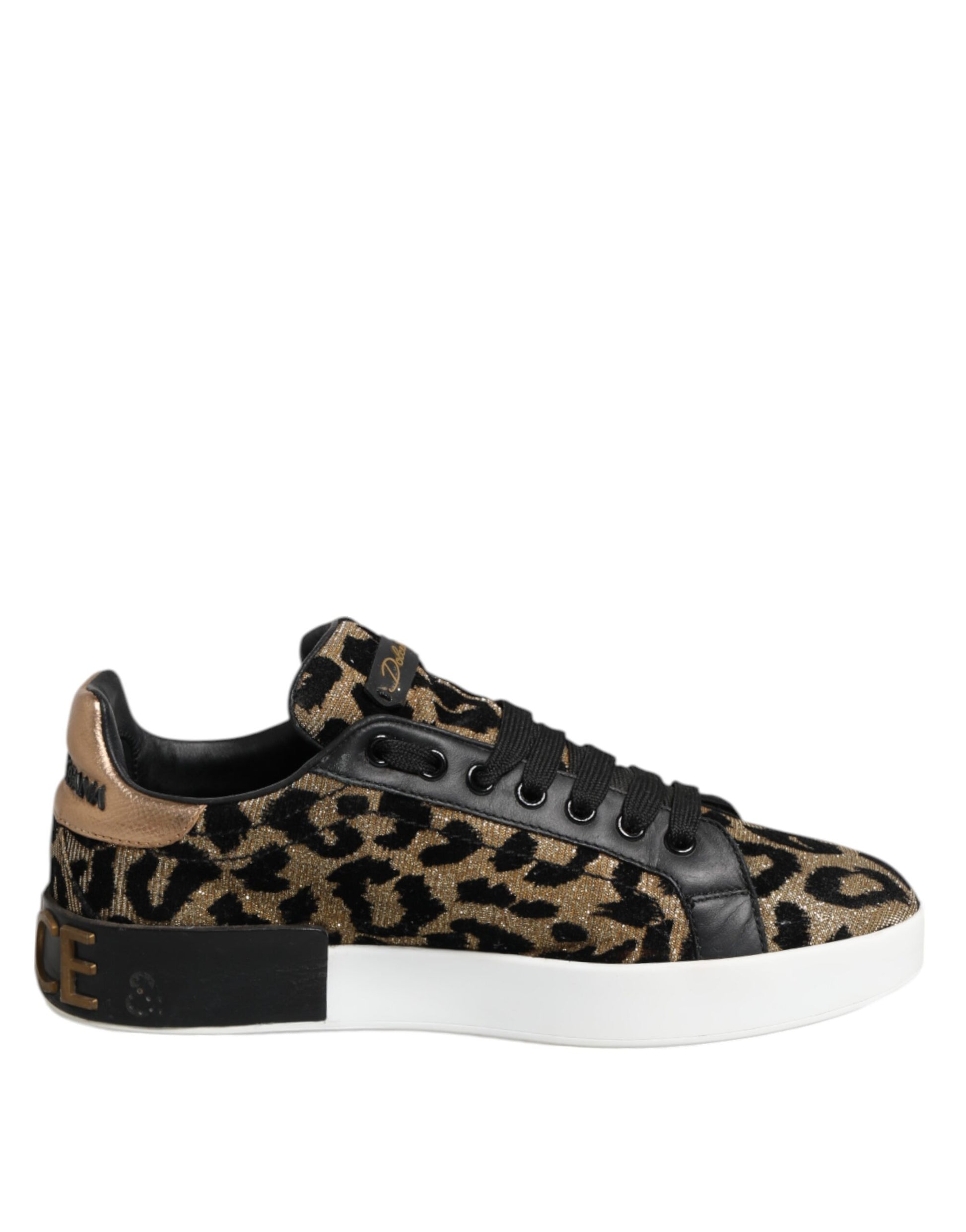 Brown Leopard Portofino Low Top Sneakers  Shoes