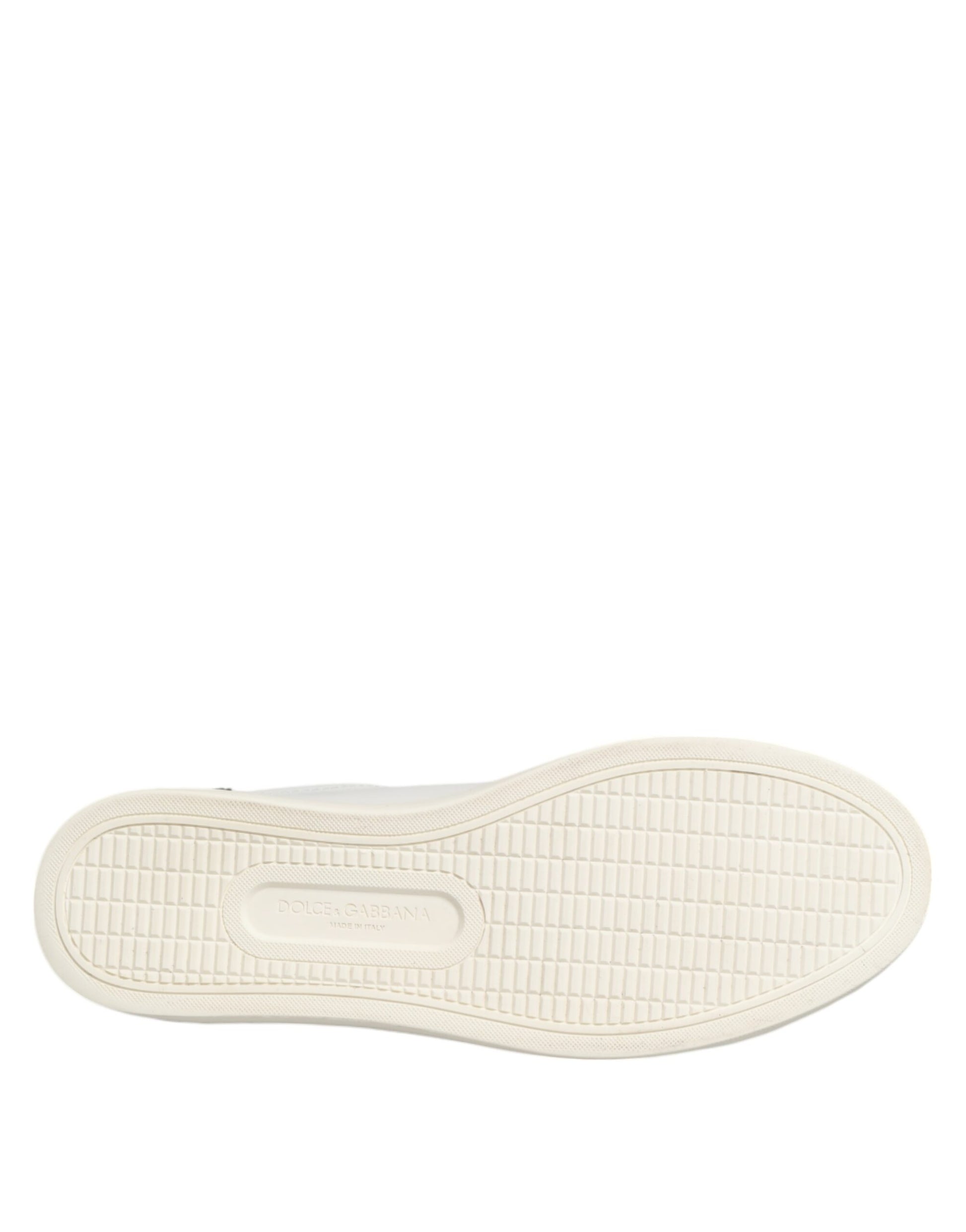 White Black Leather Low Top Sneakers Shoes