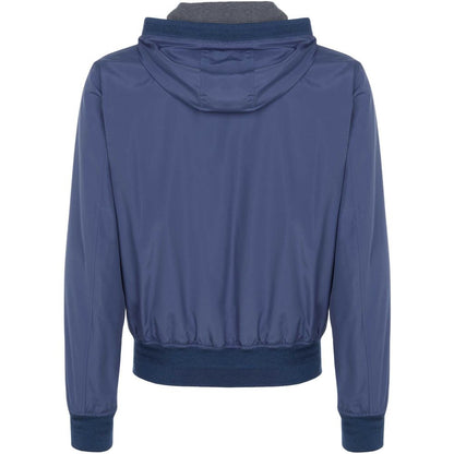 Blue Polyester Jacket
