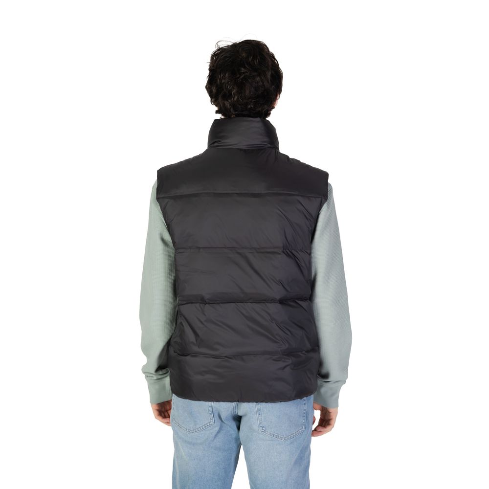 Black Polyamide Sleveless Jacket
