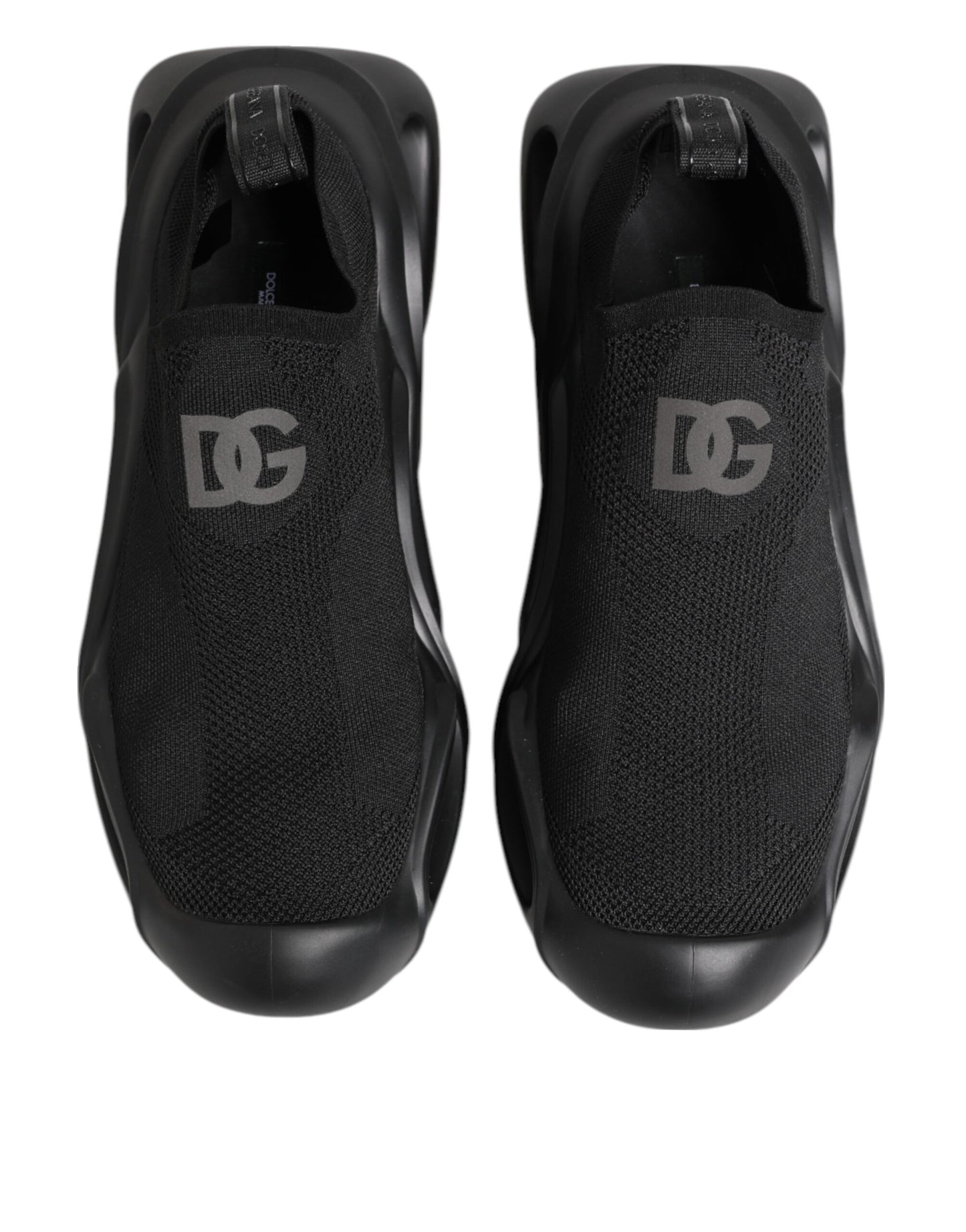 Black Slip On Wave Low Top Men Sneaker Shoes