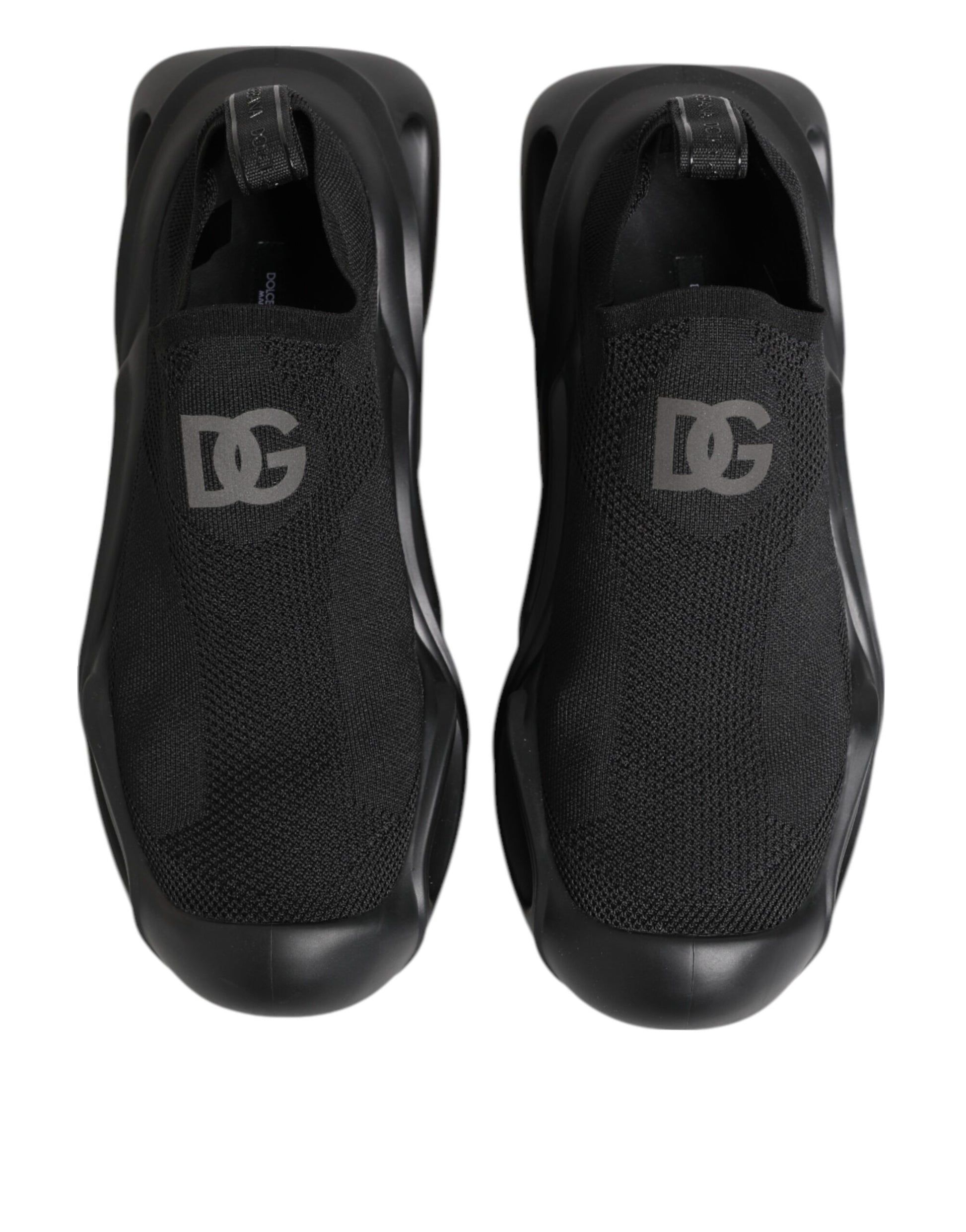Black Slip On Wave Low Top Men Sneaker Shoes