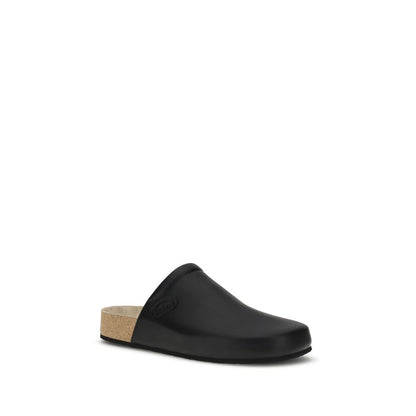 Leather Mules with cork insole