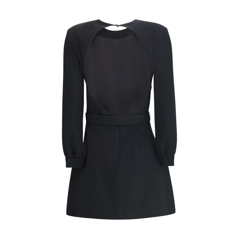Sablè mini Dress with cut nude back