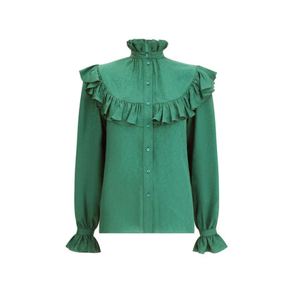 Silk Blouse with ruffles