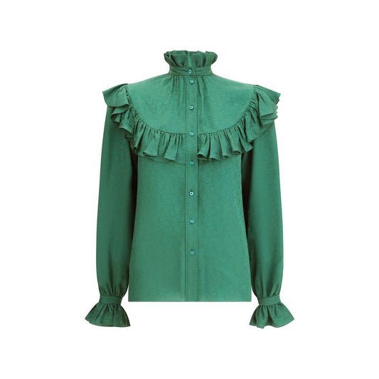 Silk Blouse with ruffles