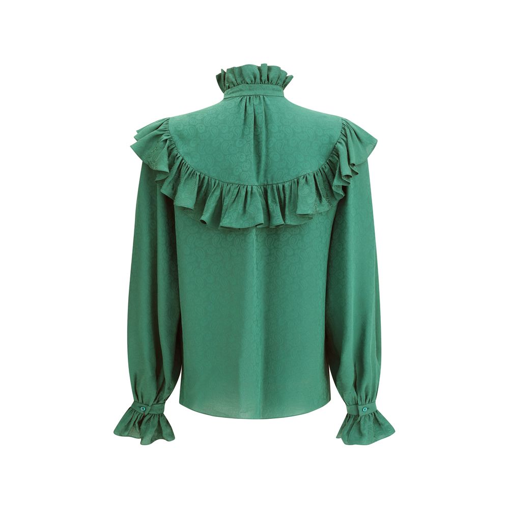 Silk Blouse with ruffles