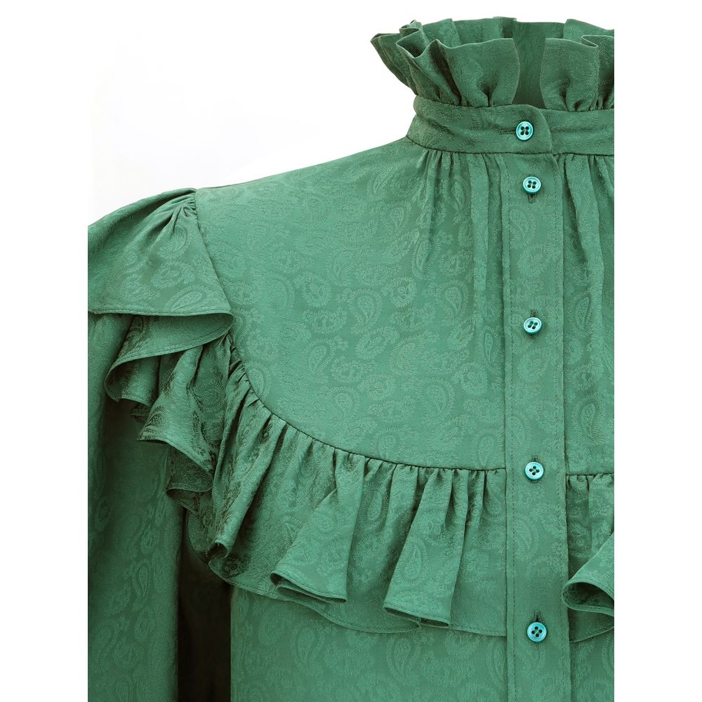 Silk Blouse with ruffles