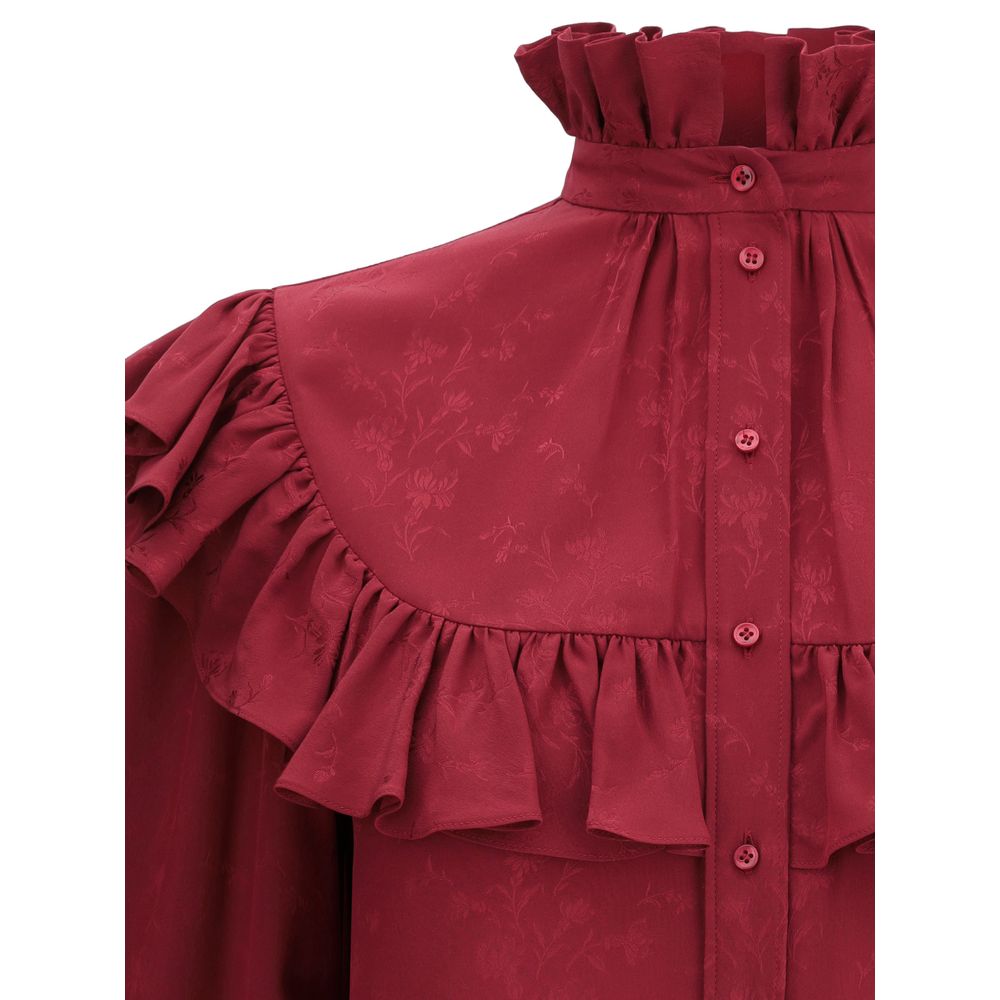 Silk Blouse with ruffles