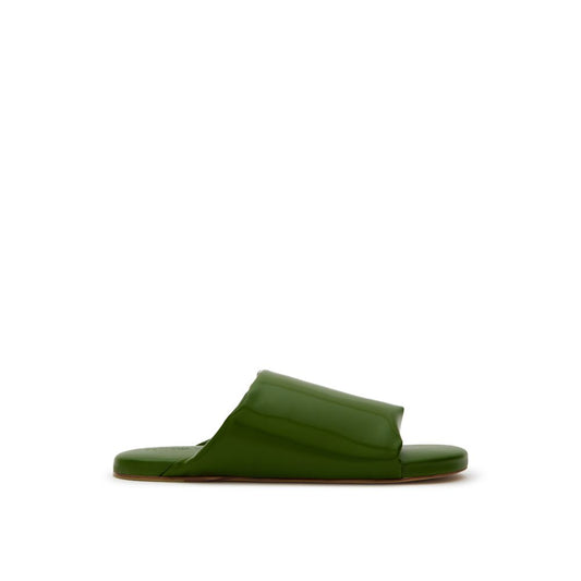 Green Leather Slipper