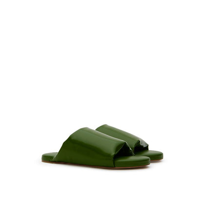 Green Leather Slipper