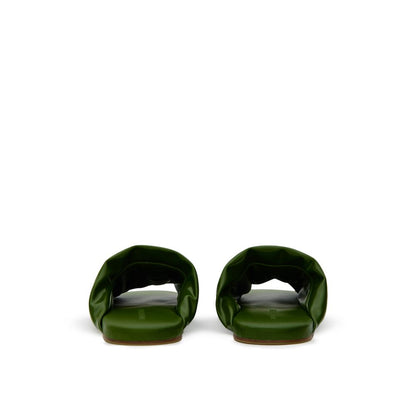 Green Leather Slipper