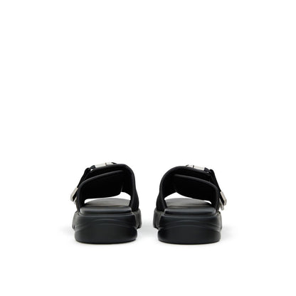 Black Cotton Slipper