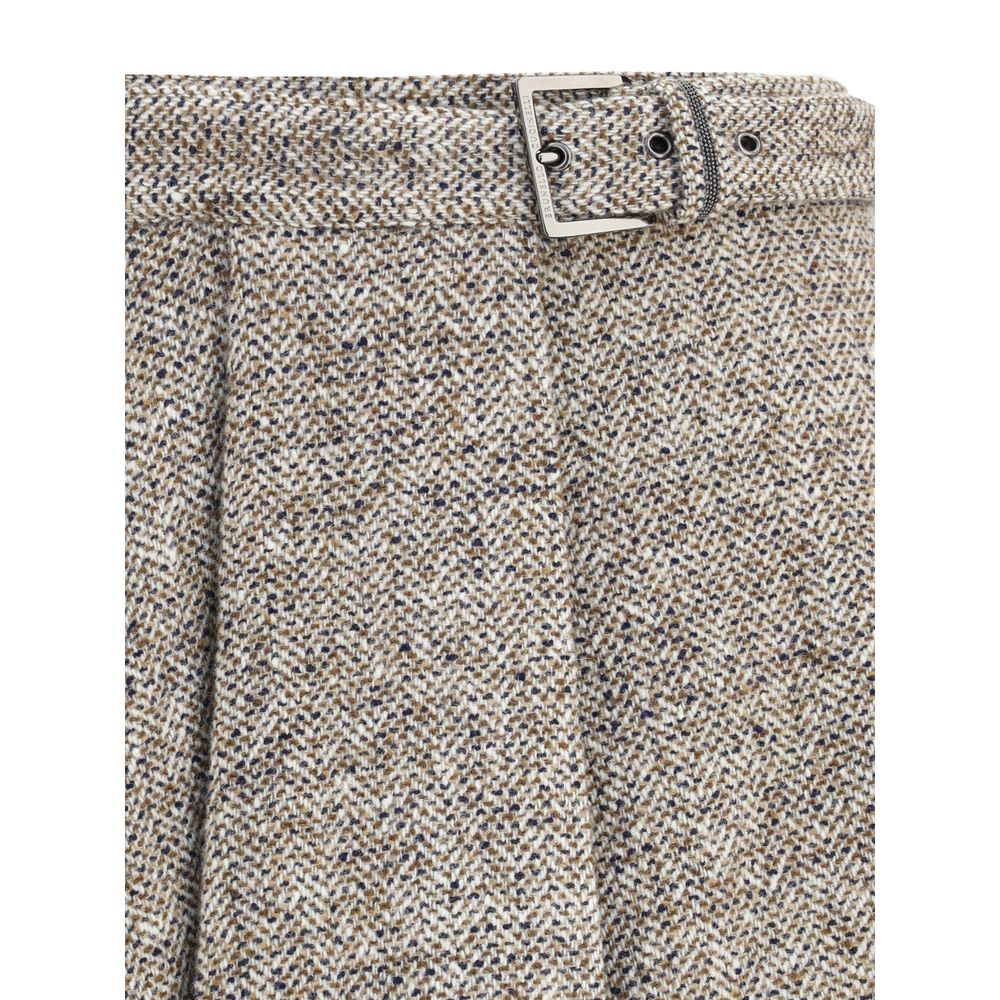 Virgin wool midi Skirt